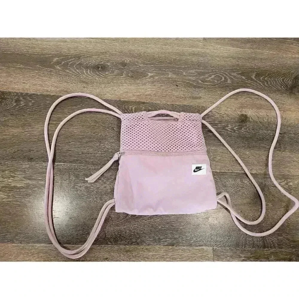 Nike‎ light purple pull string bag purse #r